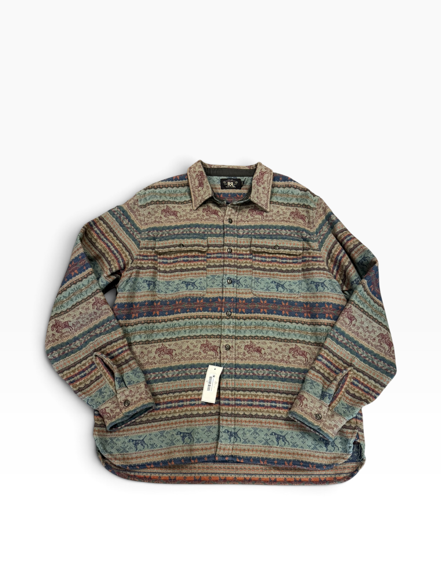 NWT RRL Ralph Lauren Western Workshirt