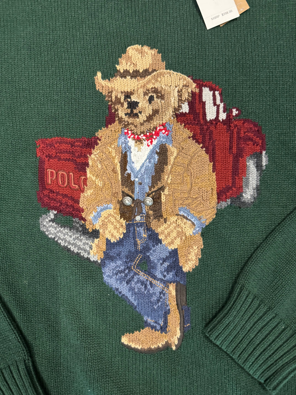 NWT Polo Ralph Lauren Cowboy Bear Sweater