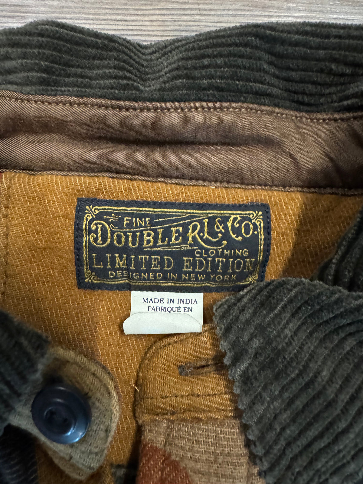 NWT RRL Ralph Lauren Limited Edition Patchwork Workshirt