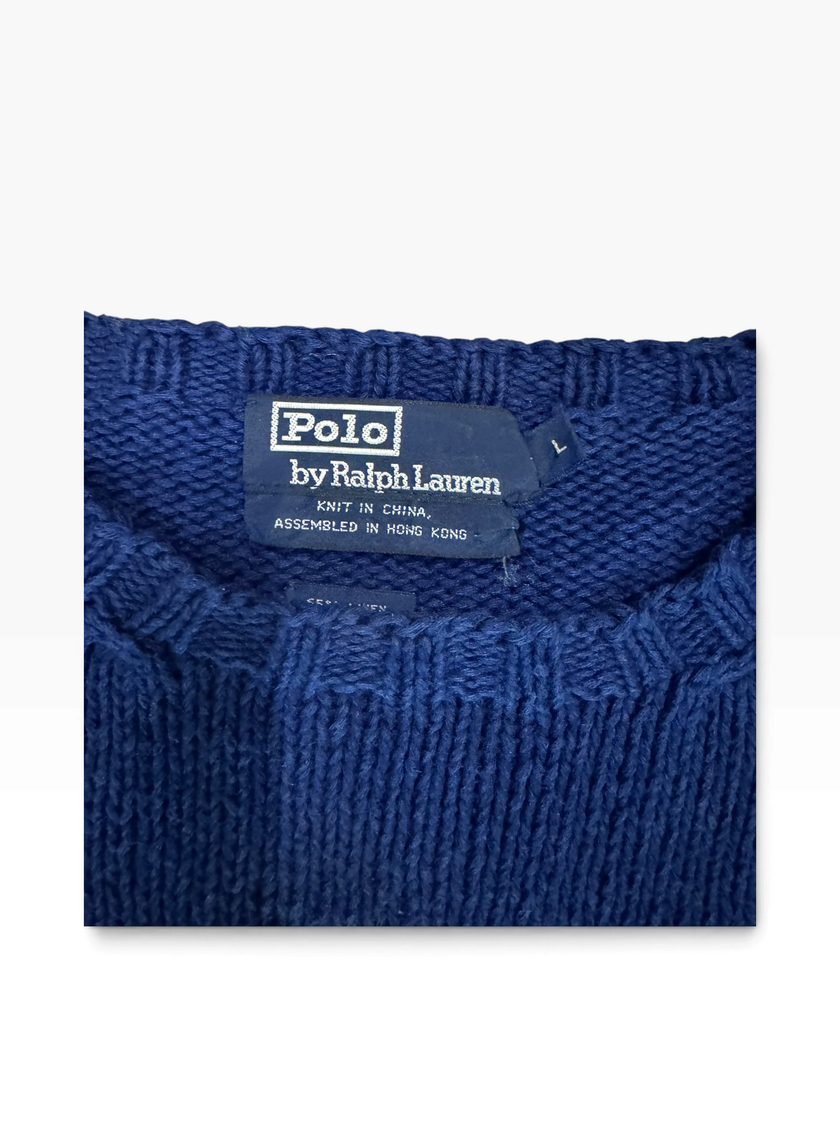 Vintage OG Polo Ralph Lauren Number 2 Bear Knit Sweater