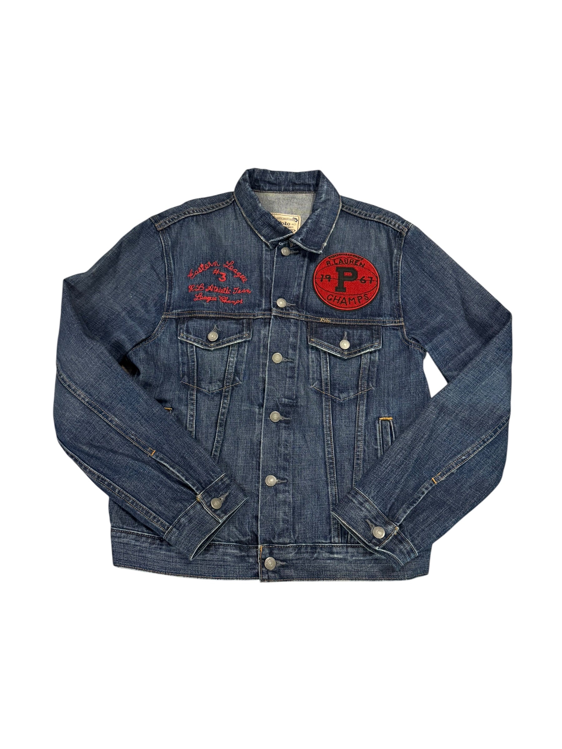 Polo Ralph Lauren Varsity Wildcat Denim Trucker Jacket