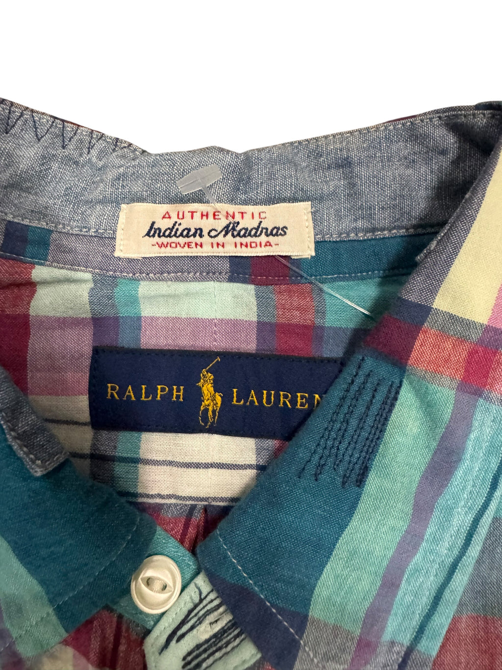 NWT Polo Ralph Lauren Madras Patchwork Button Down