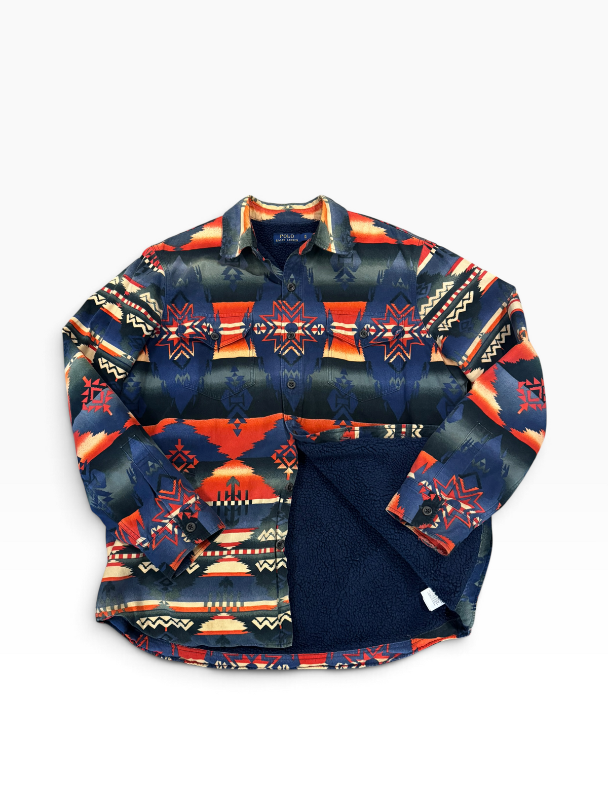 Vintage OG Polo Ralph Lauren Native Sportsman Sherpa Lined Workshirt