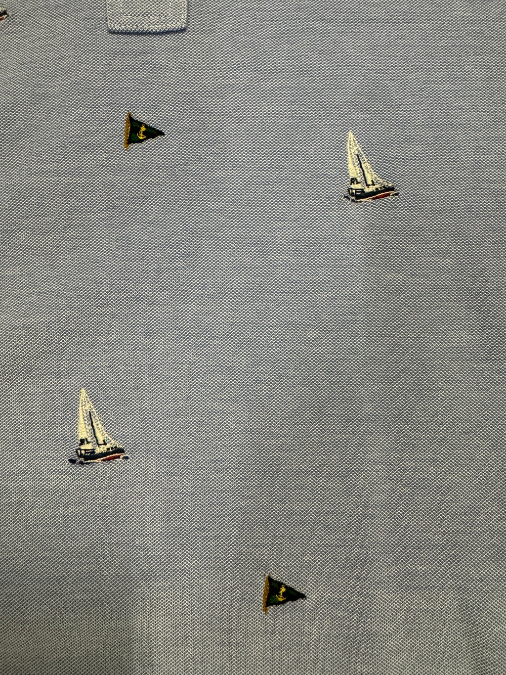 Polo Ralph Lauren Embroidered Sailing Oxford Knit Shirt