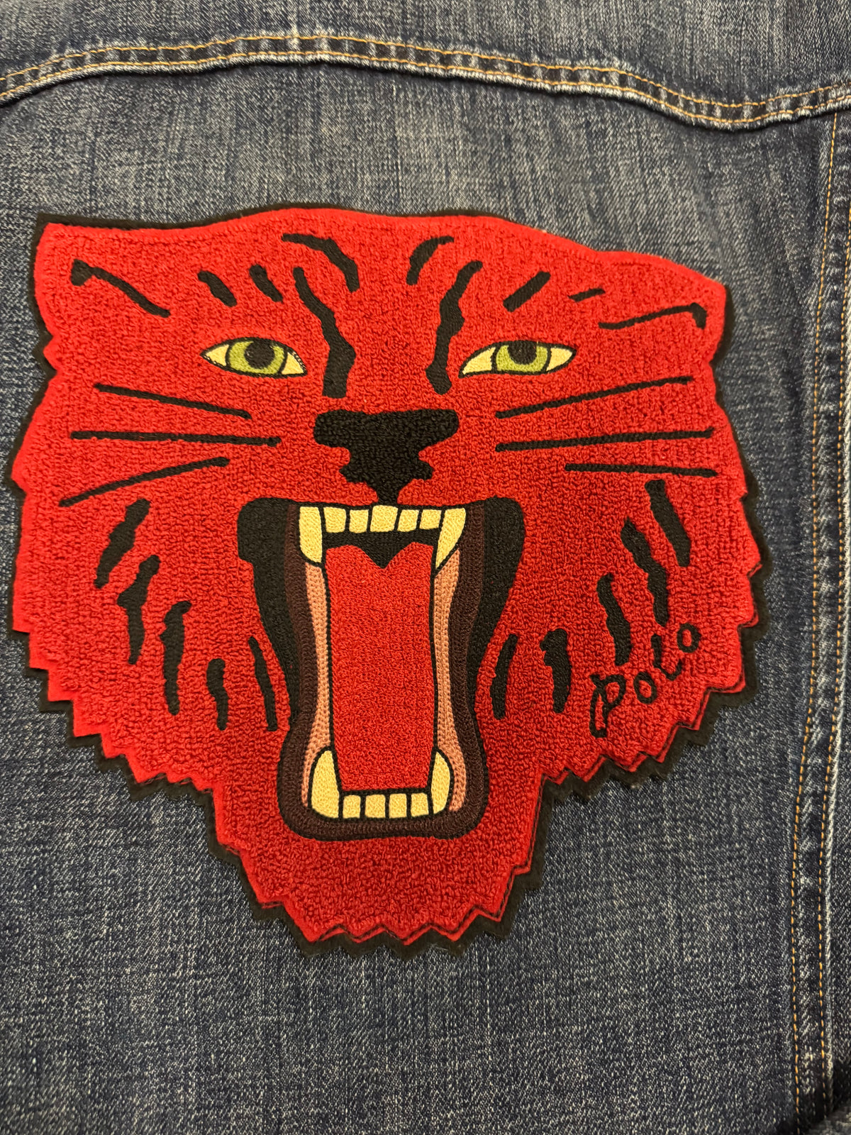Polo Ralph Lauren Varsity Wildcat Denim Trucker Jacket