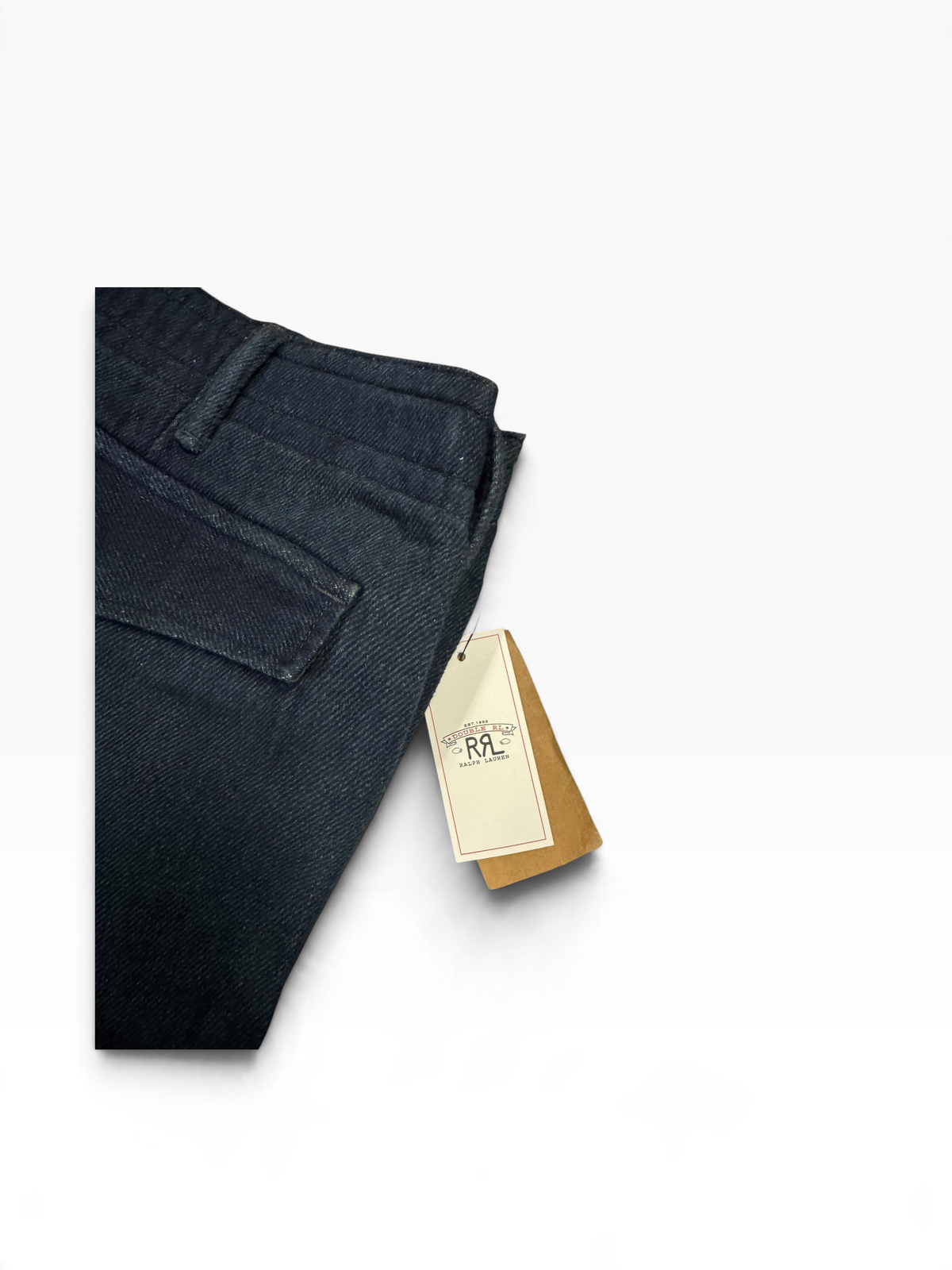 NWT RRL Ralph Lauren Heavyweight Indigo Cargo Joggers