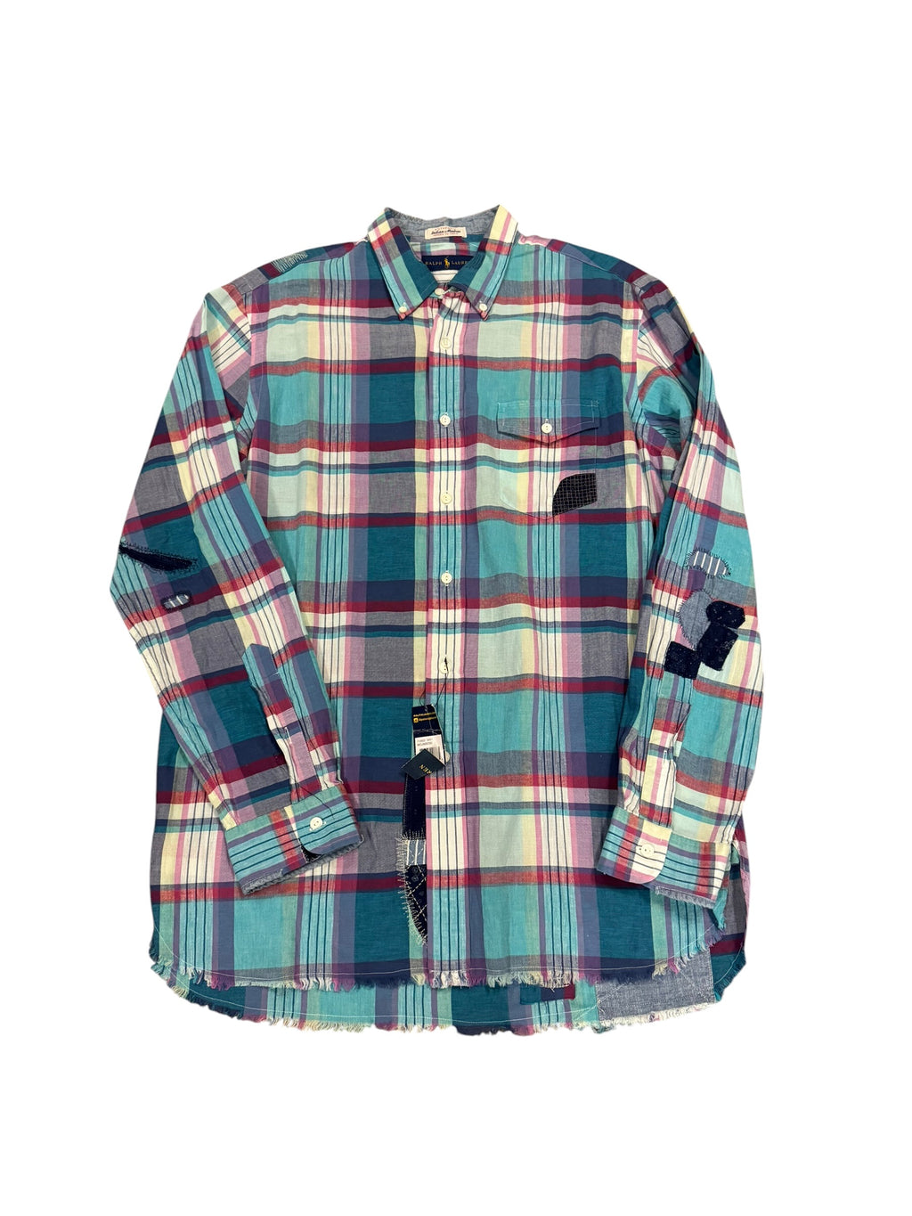 NWT Polo Ralph Lauren Madras Patchwork Button Down