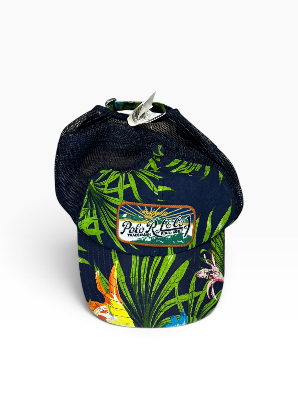 NWT Polo Ralph Lauren Graphic Tropical Trucker Hat