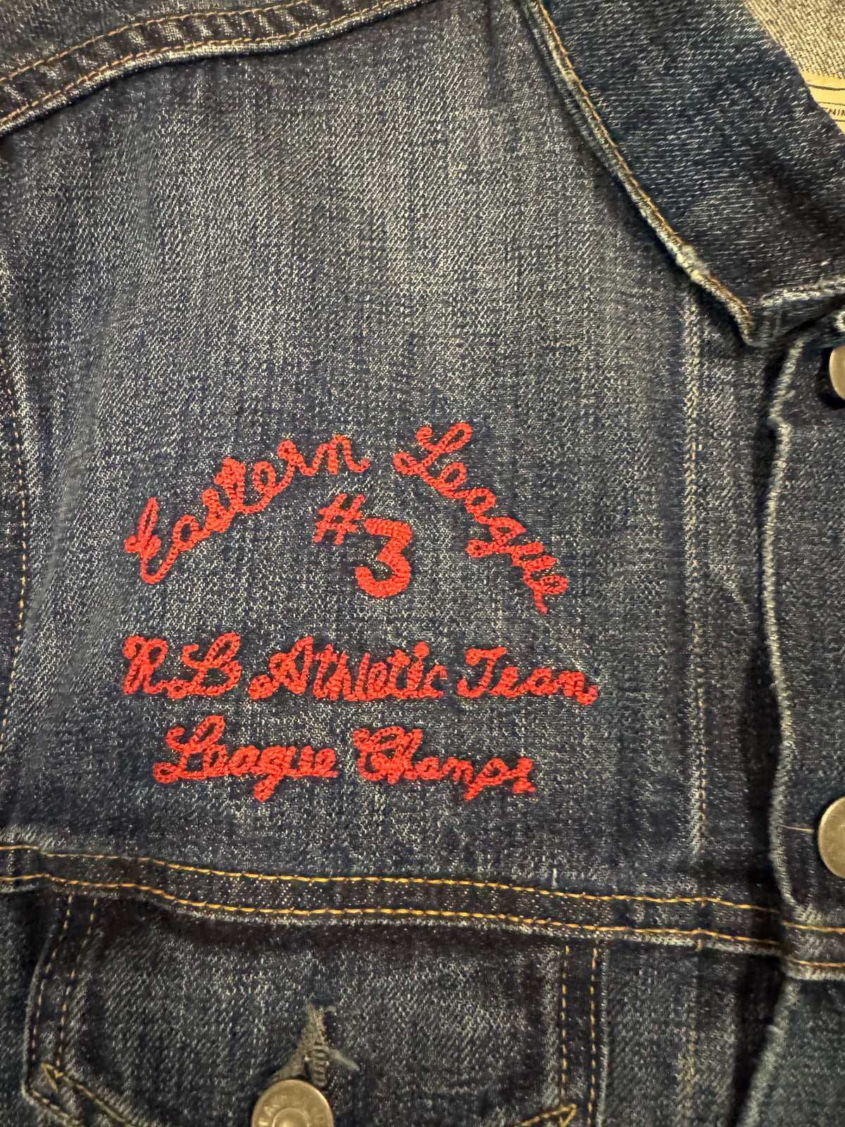 Polo Ralph Lauren Varsity Wildcat Denim Trucker Jacket