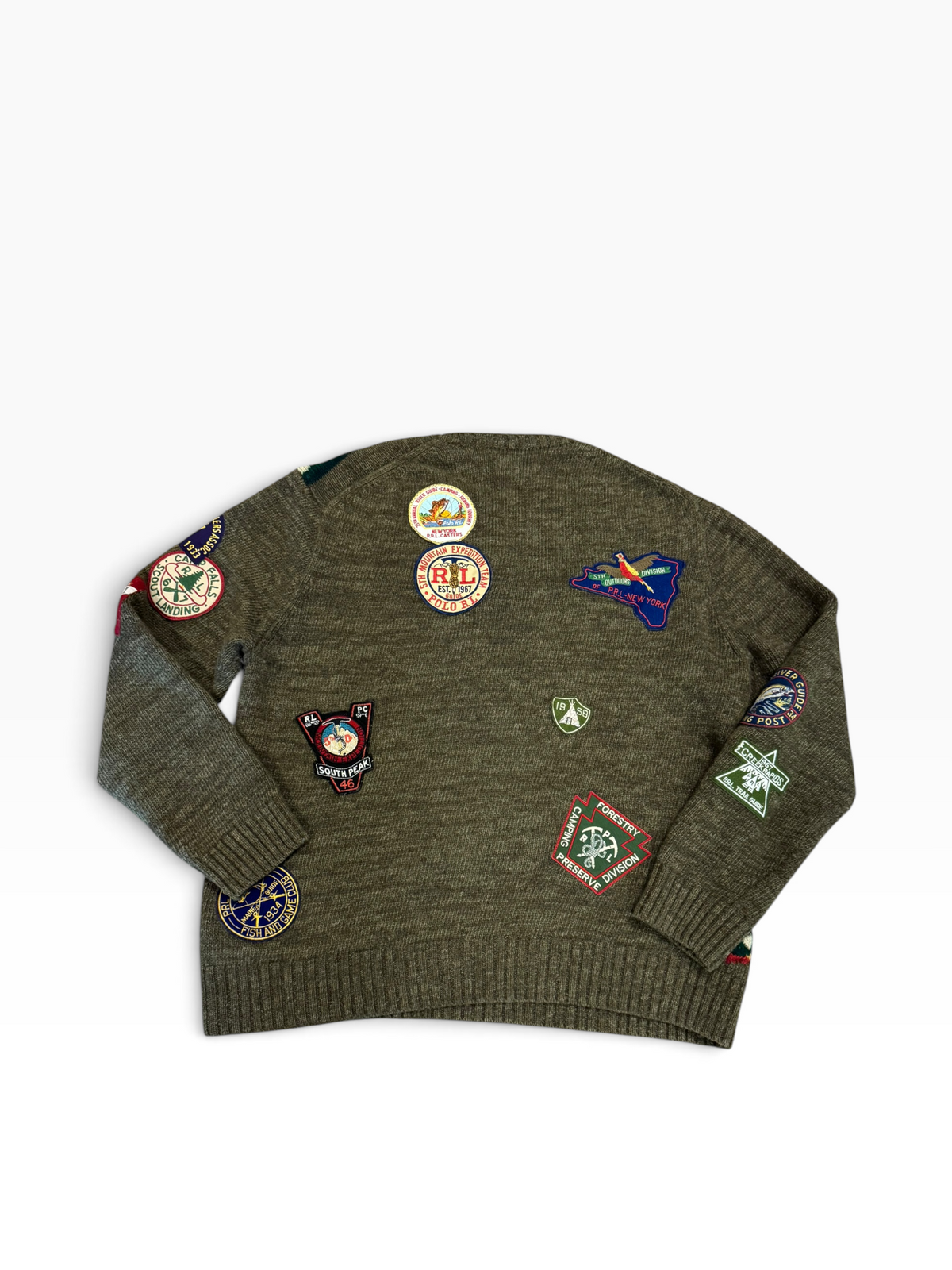 Polo Ralph Lauren Native Sportsman Bear Knit Sweater