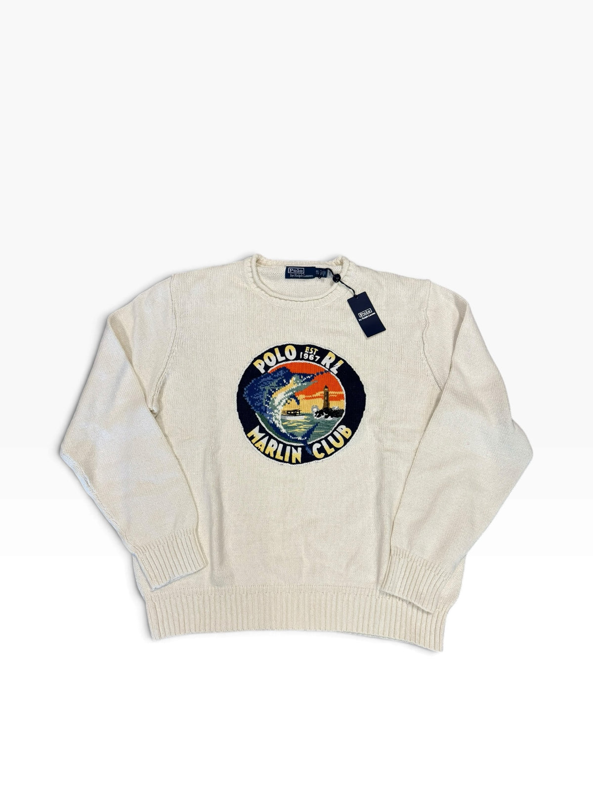 NWT Polo Ralph Lauren Embroidered Marlin Knit Sweater