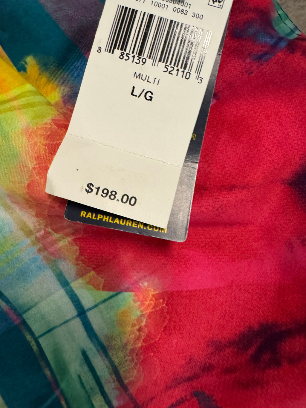 NWT Polo Ralph Lauren Tie Dye Graphic Shorts