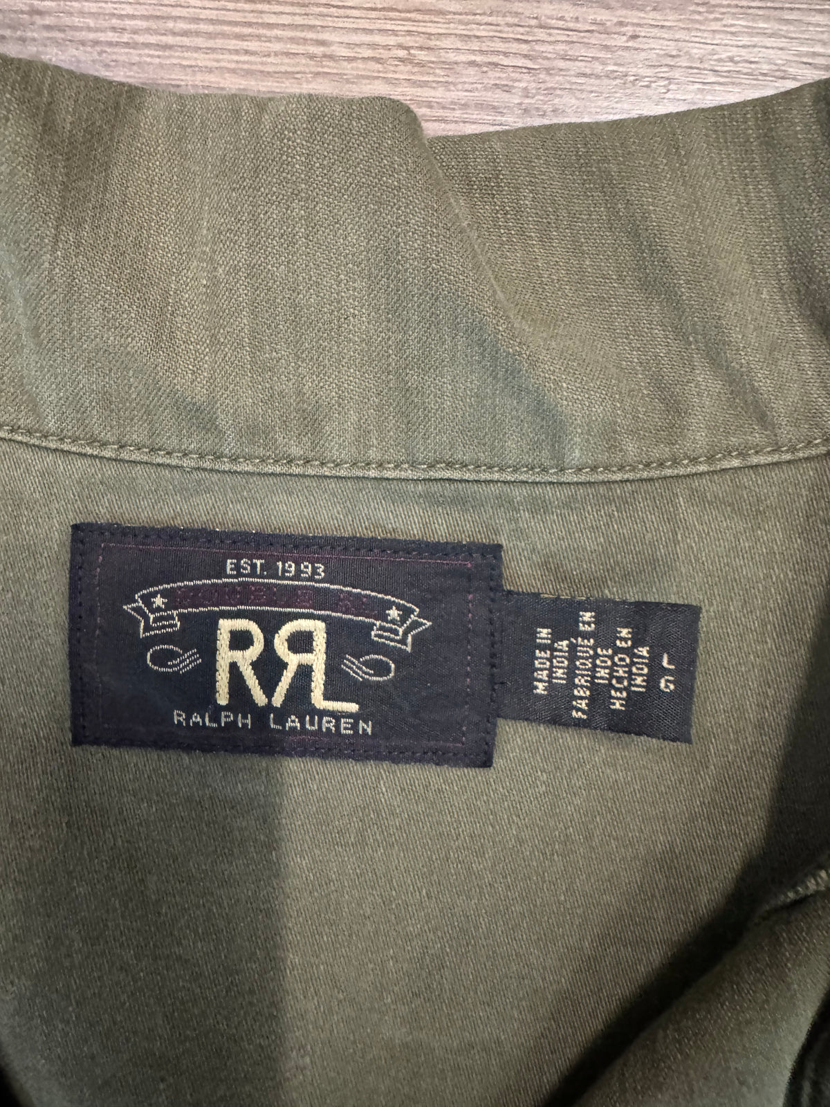 Vintage OG RRL Ralph Lauren Military Button Down
