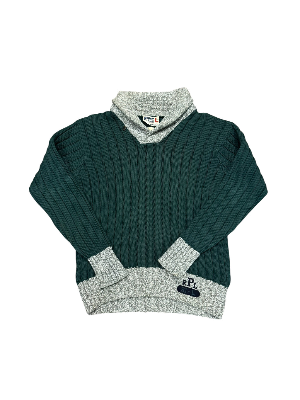 Vintage OG Polo Ralph Lauren 1991 RLP Varsity Knit