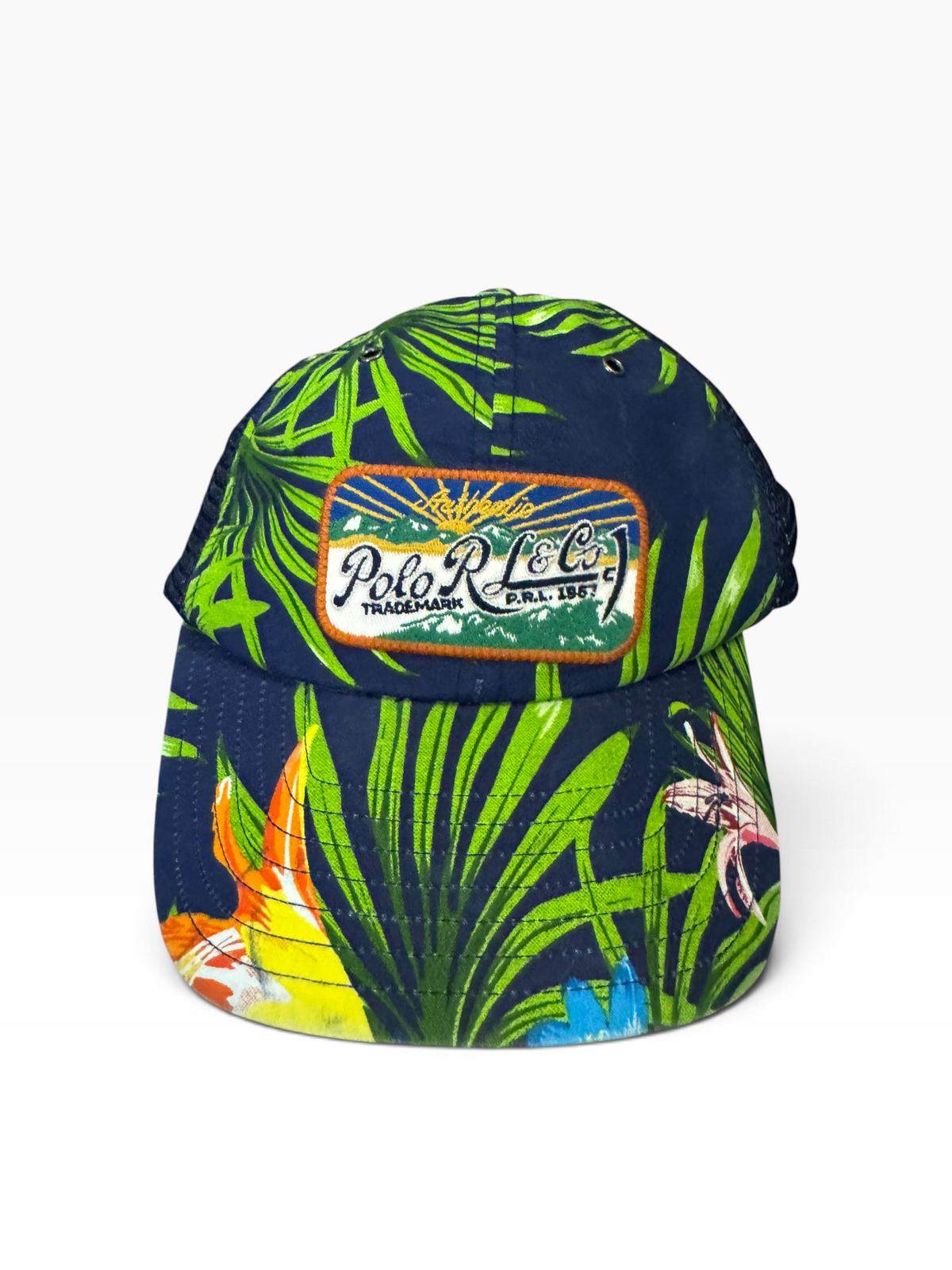 NWT Polo Ralph Lauren Graphic Tropical Trucker Hat