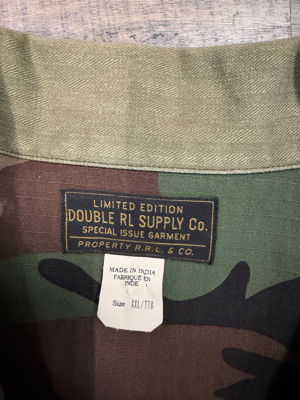 NWOT RRL Ralph Lauren Limited Edition Patchwork Workshirt