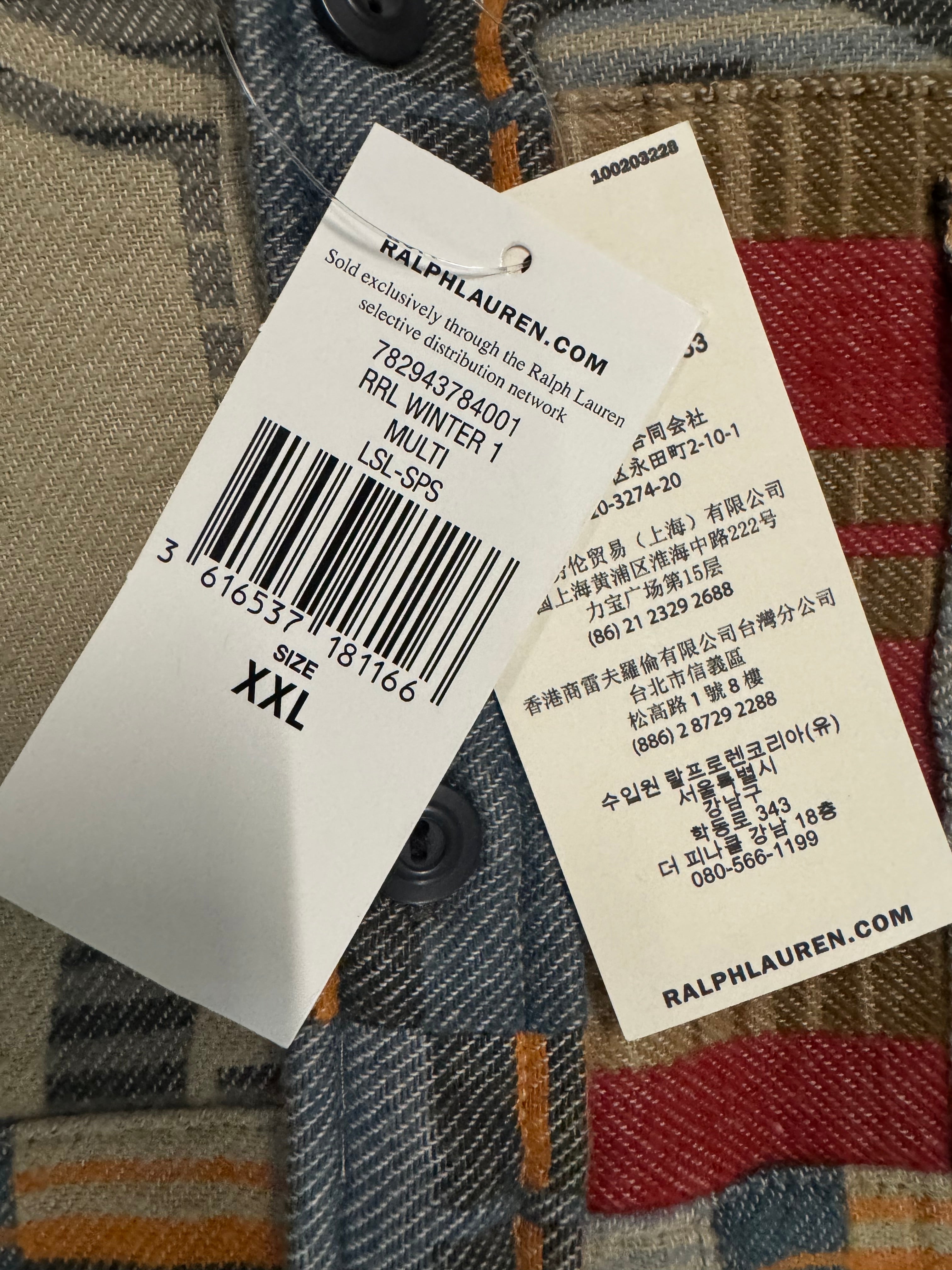 RRL Ralph Lauren Limited Edition Native Workshirt