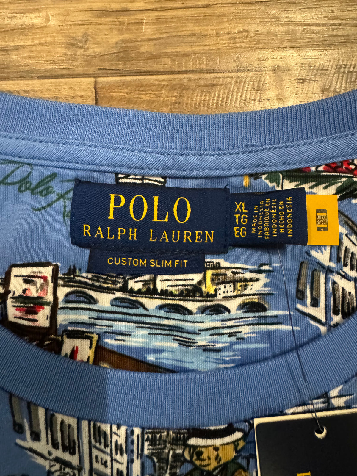 NWT Polo Ralph Lauren Bear Graphic Vacation Knit Tee