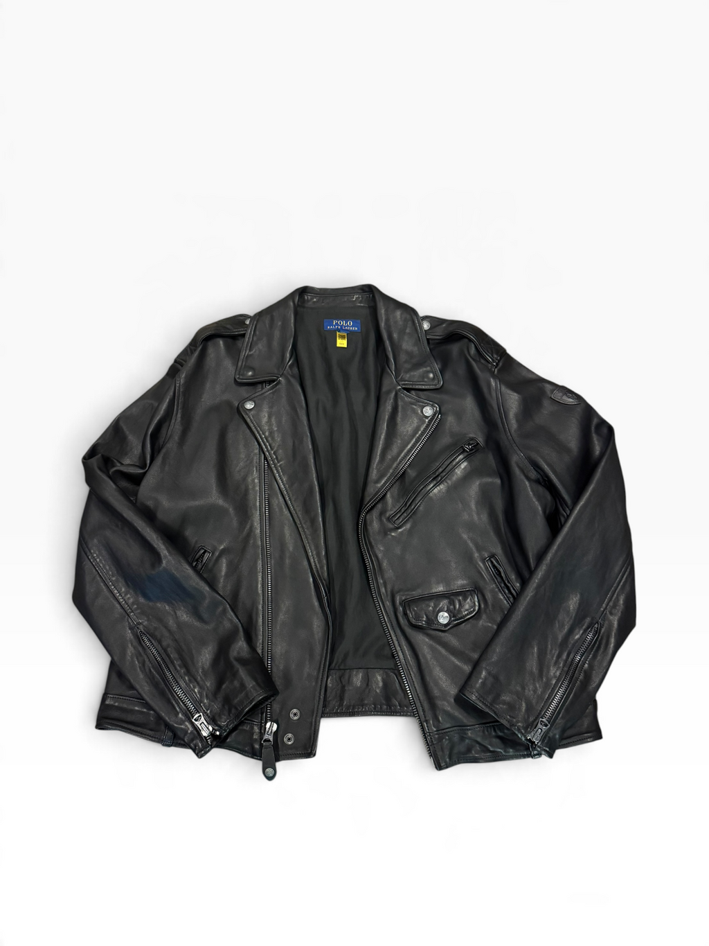 NWOT Polo Ralph Lauren Leather Motorcycle Jacket