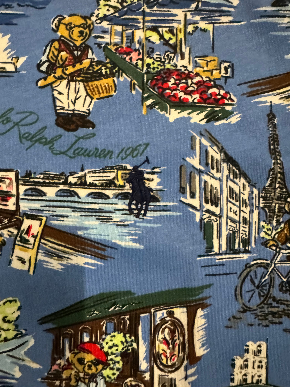 NWT Polo Ralph Lauren Bear Graphic Vacation Knit Tee