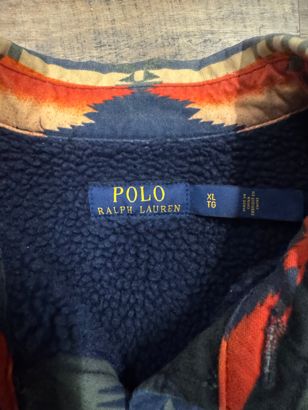 Vintage OG Polo Ralph Lauren Native Sportsman Sherpa Lined Workshirt