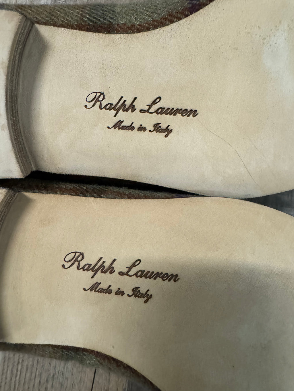 Limited Edition Polo Ralph Lauren Purple Label Crest Slippers