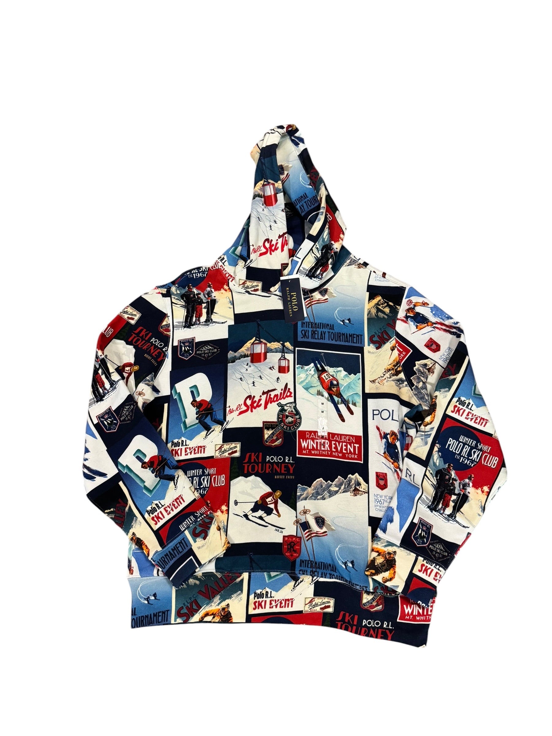 NWT Polo Ralph Lauren Graphic Ski Hoodie