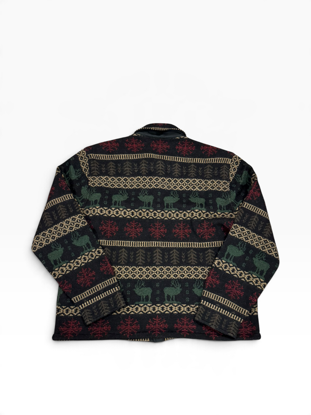 NWT RRL Ralph Lauren Fall/Winter Graphic Elk Heavyweight Knit Workshirt