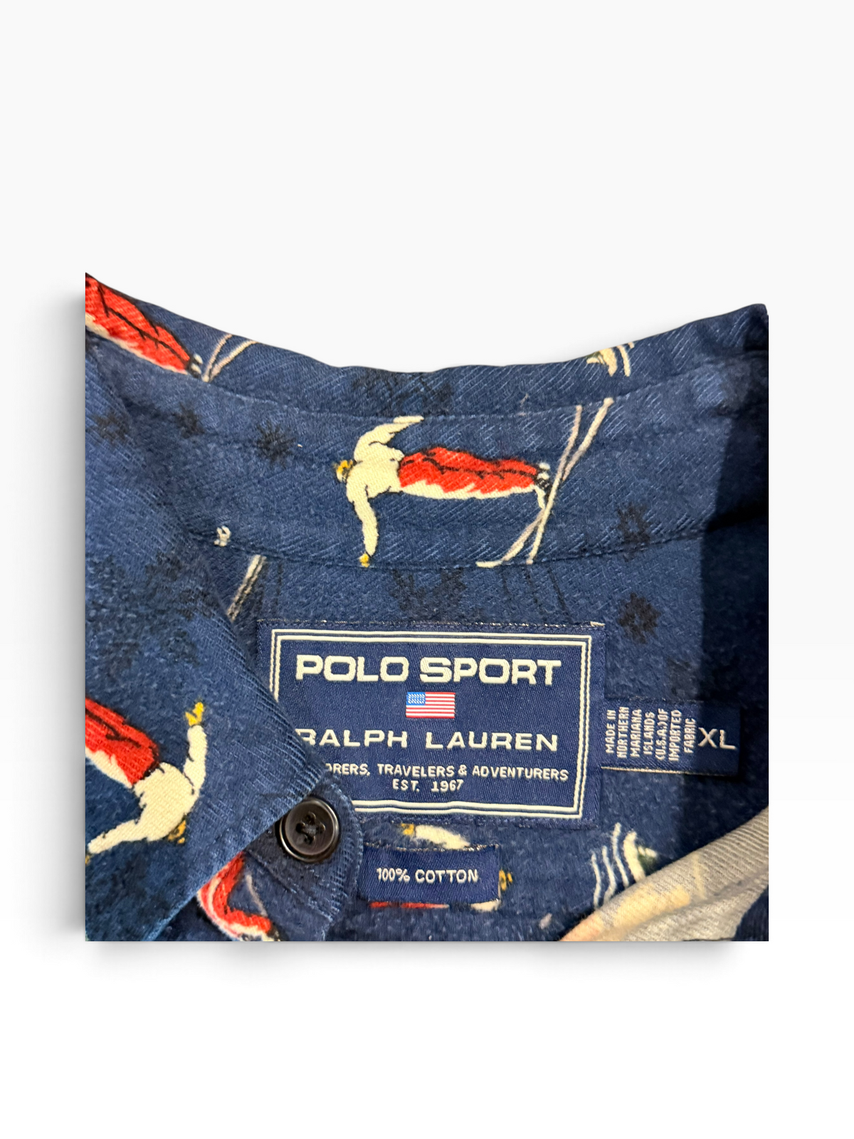 Vintage OG Polo Sport Ski Flannel Button Down