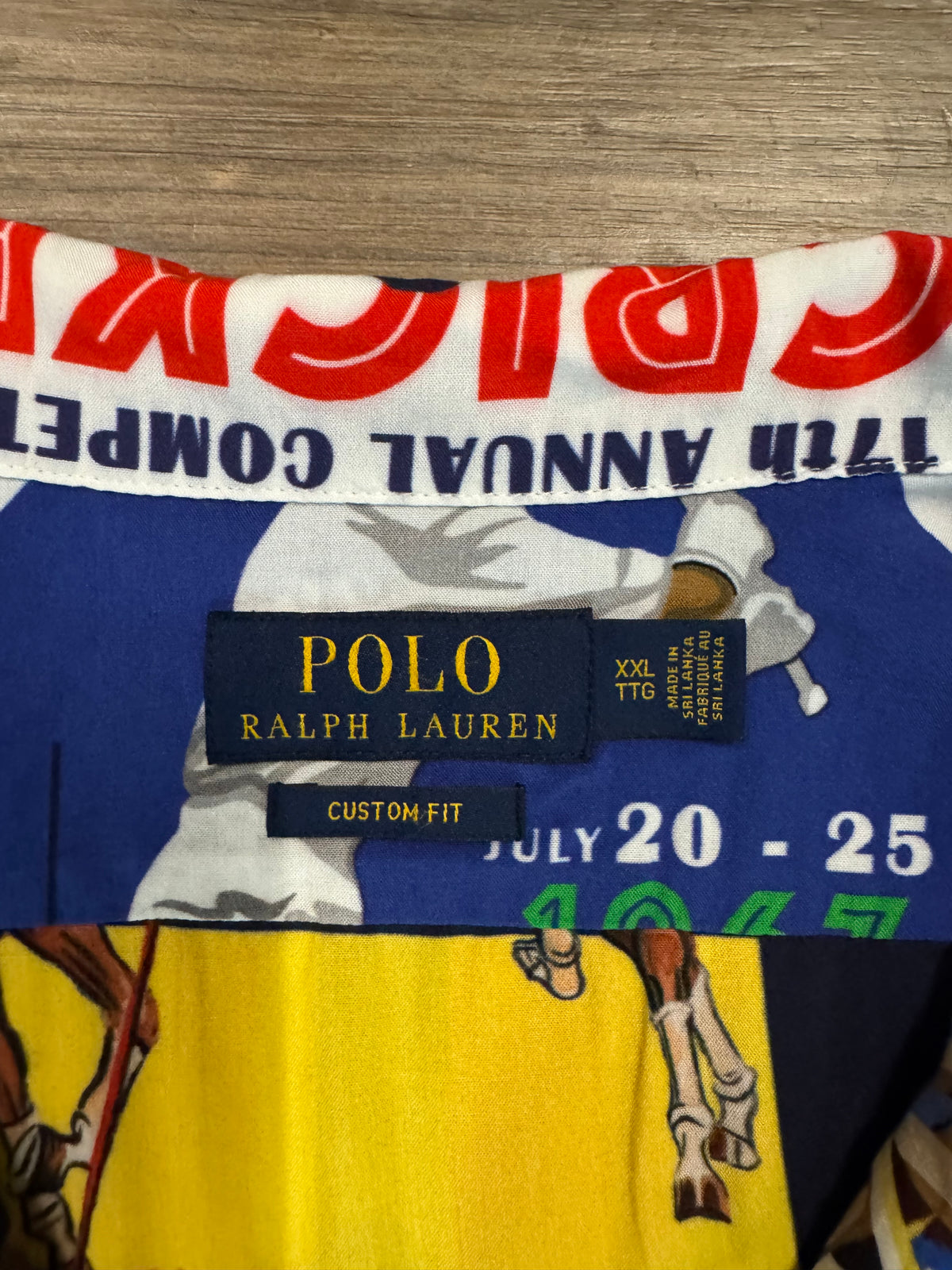 NWT Polo Ralph Lauren Patchwork Cricket Vacation Shirt