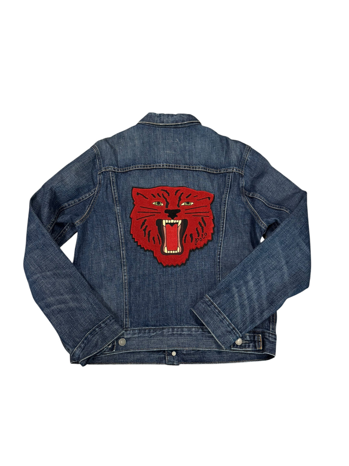Polo Ralph Lauren Varsity Wildcat Denim Trucker Jacket