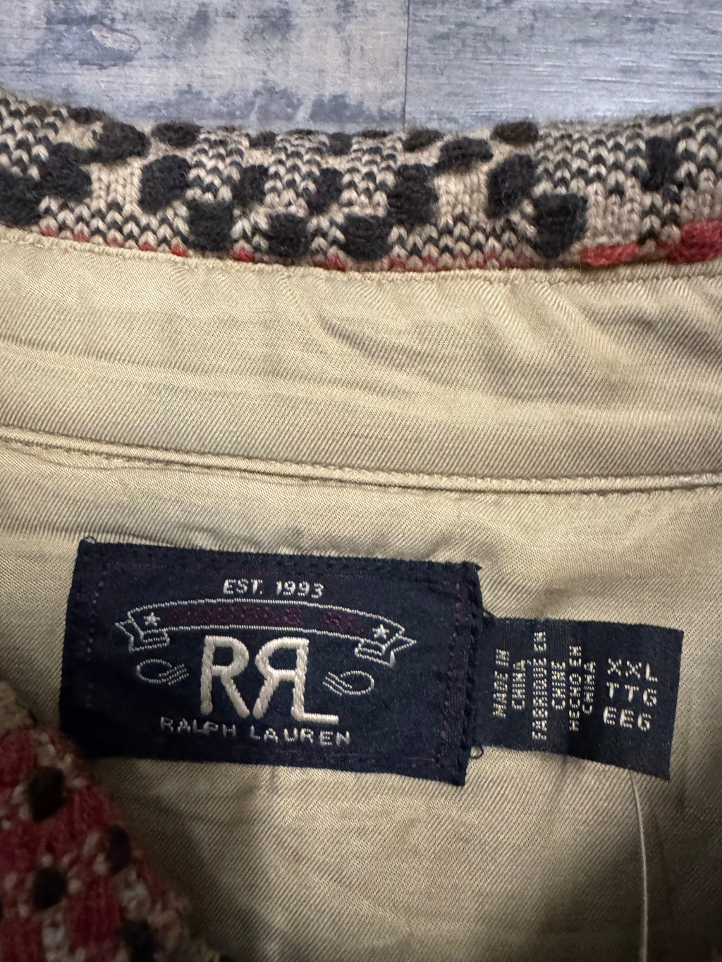 NWT RRL Ralph Lauren Heavyweight Knit Workshirt