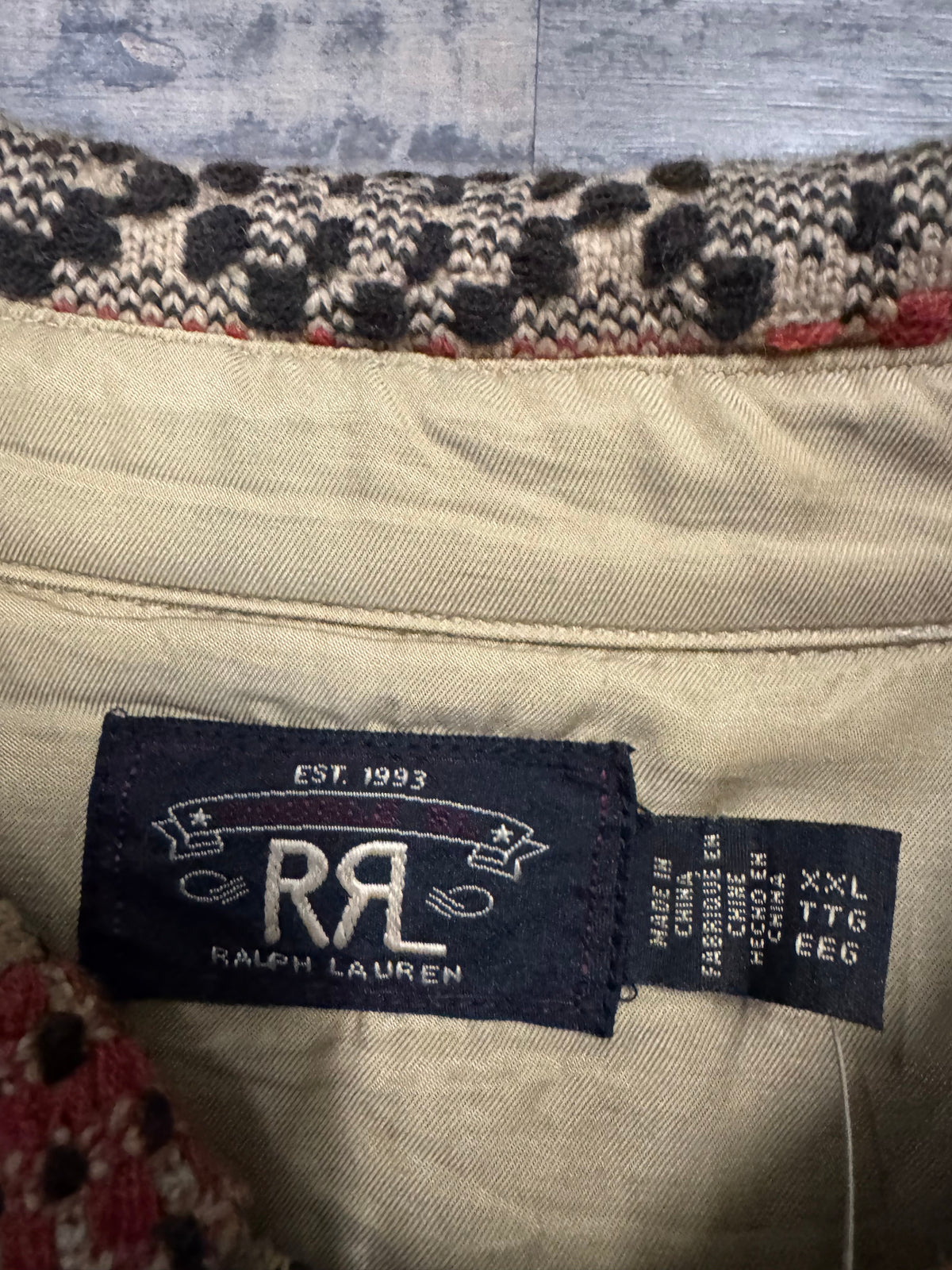 NWT RRL Ralph Lauren Heavyweight Knit Workshirt