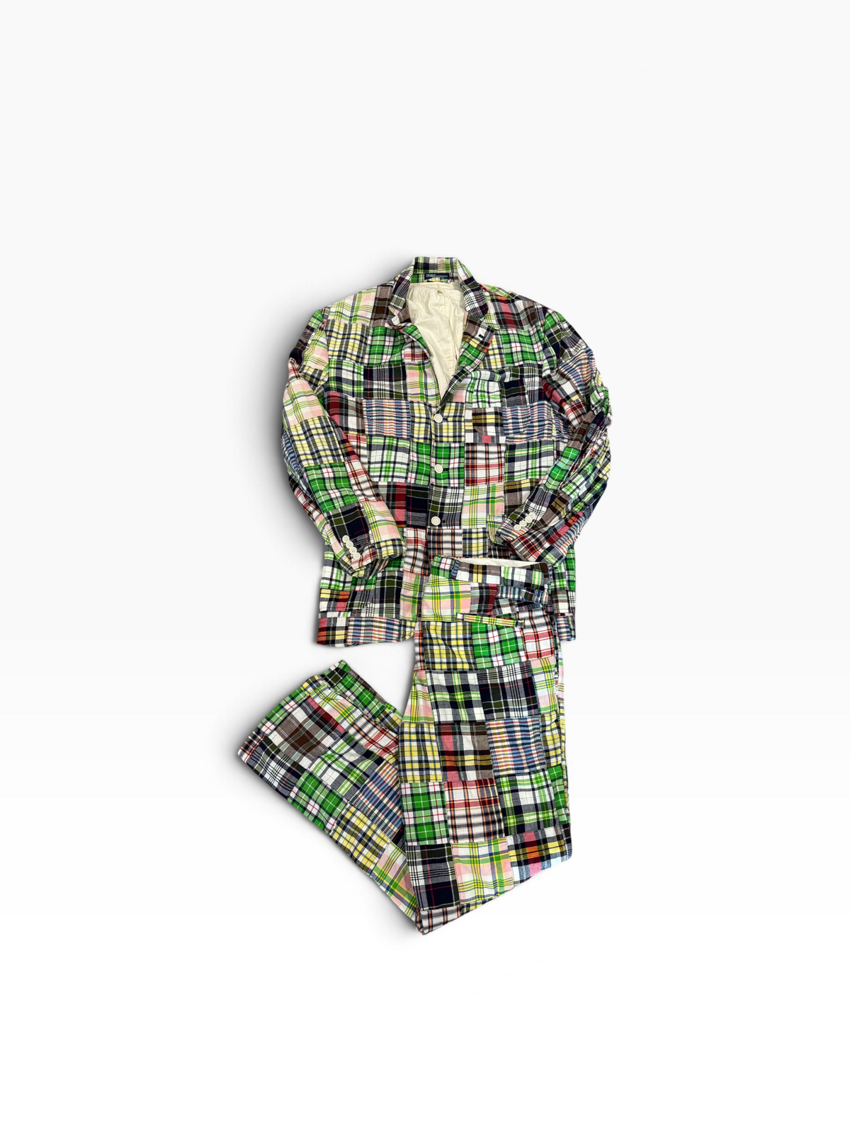 Vintage Polo Ralph Lauren Madras Patchwork Set