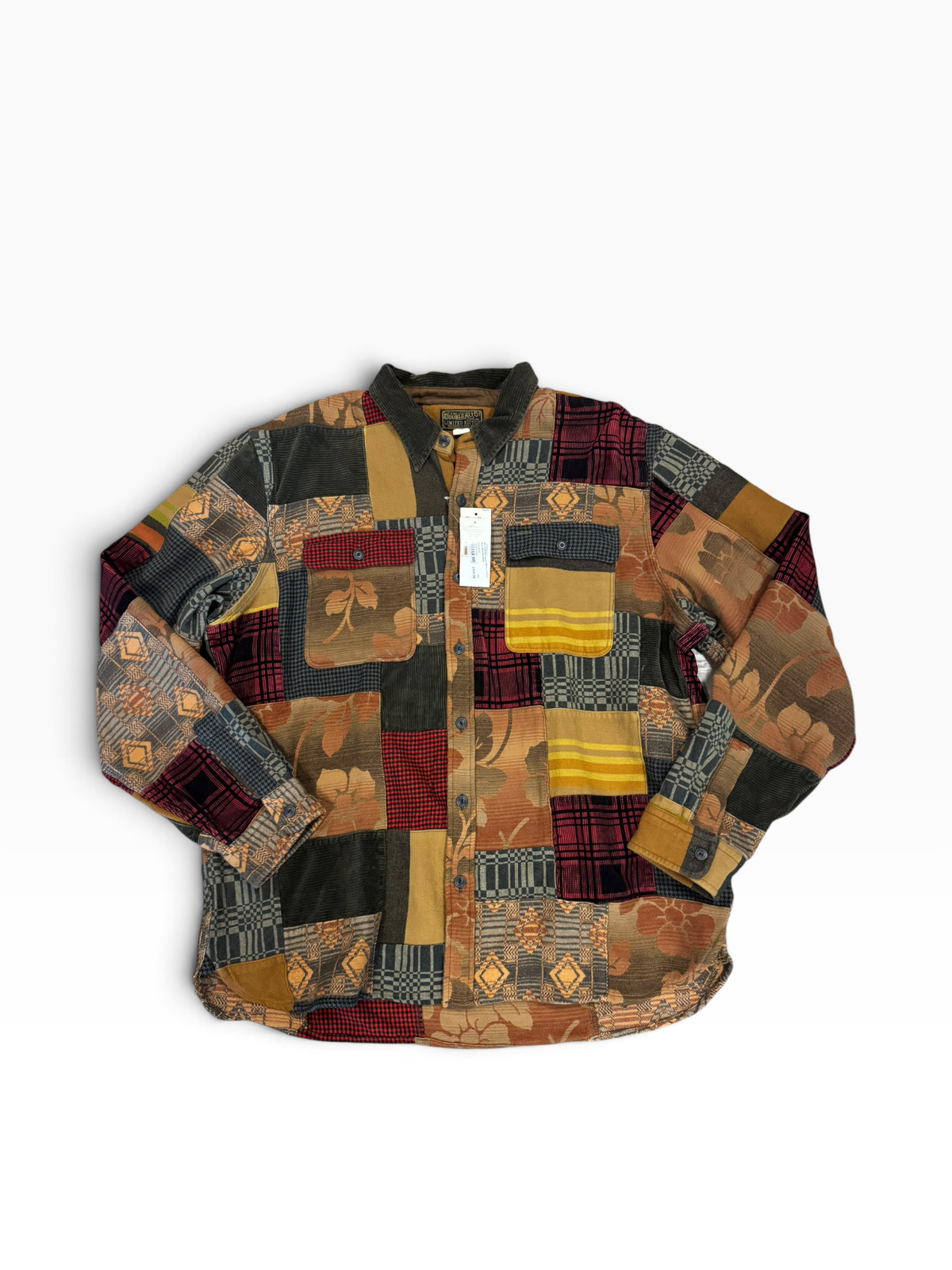 NWT RRL Ralph Lauren Limited Edition Patchwork Workshirt