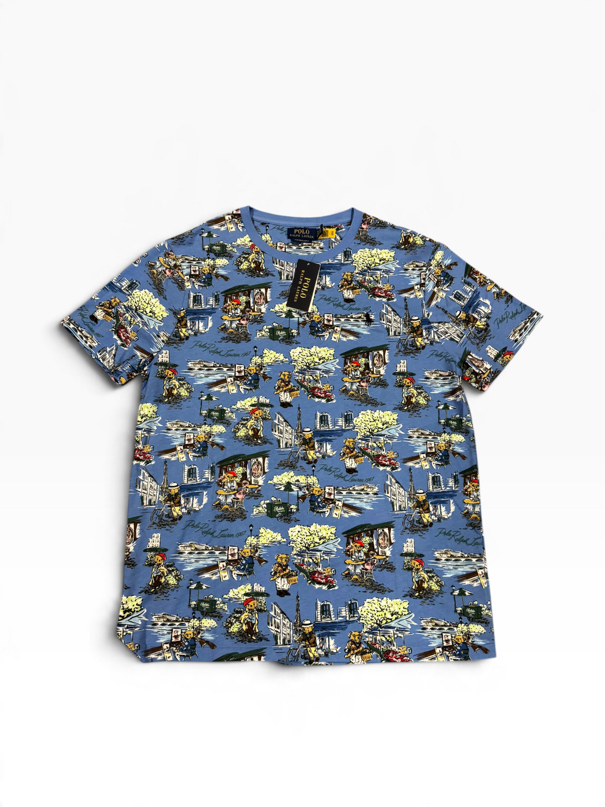 NWT Polo Ralph Lauren Bear Graphic Vacation Knit Tee