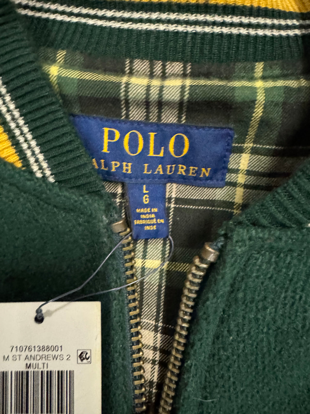 NWT Polo Ralph Lauren Leather Varsity Jacket