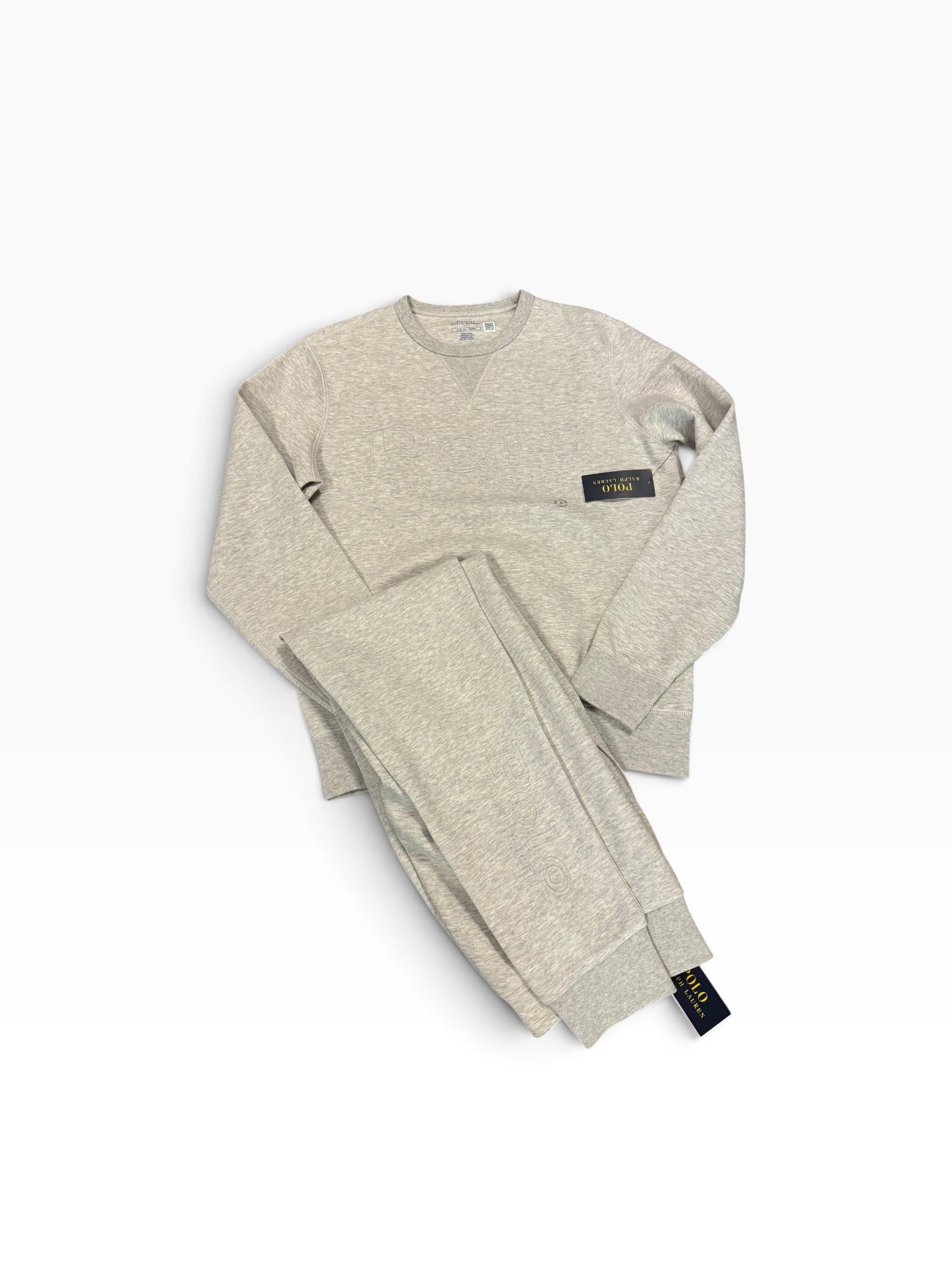 NWT Polo Ralph Lauren Invisible Spellout Jogger Set