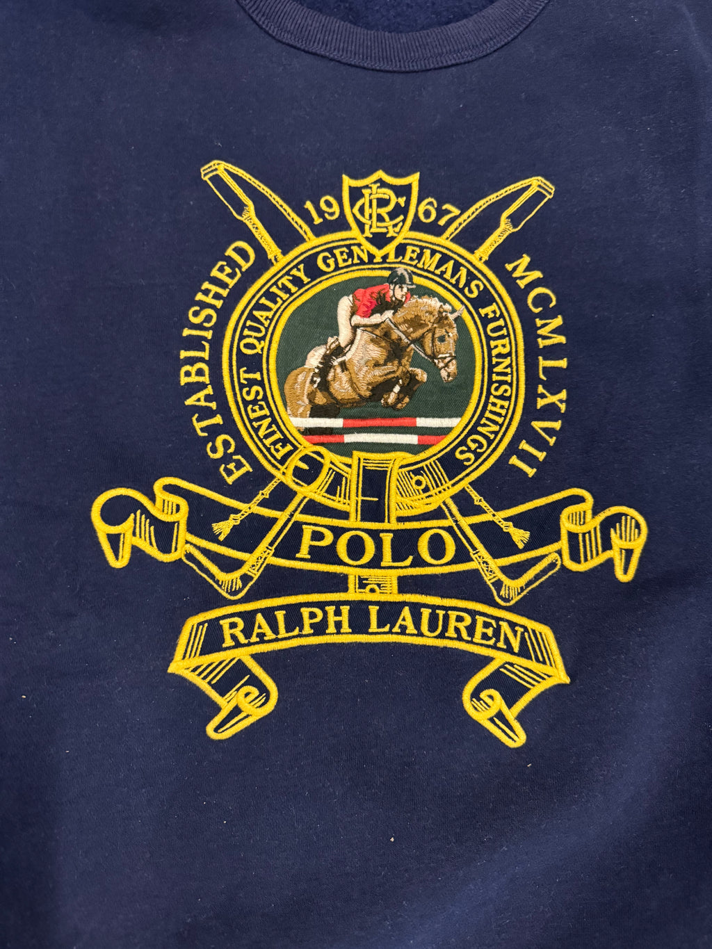 Polo Ralph Lauren Embroidered Equestrian Crest Sweatshirt