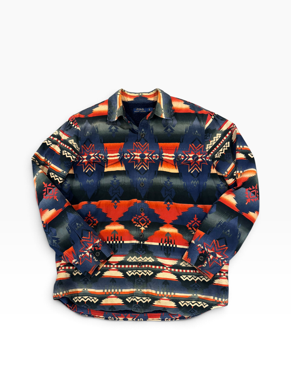 Vintage OG Polo Ralph Lauren Native Sportsman Sherpa Lined Workshirt