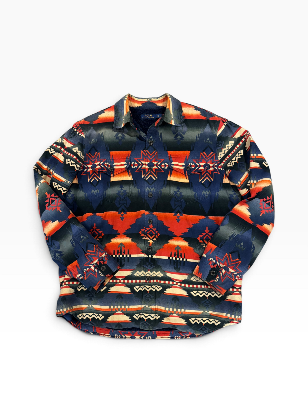 Vintage OG Polo Ralph Lauren Native Sportsman Sherpa Lined Workshirt