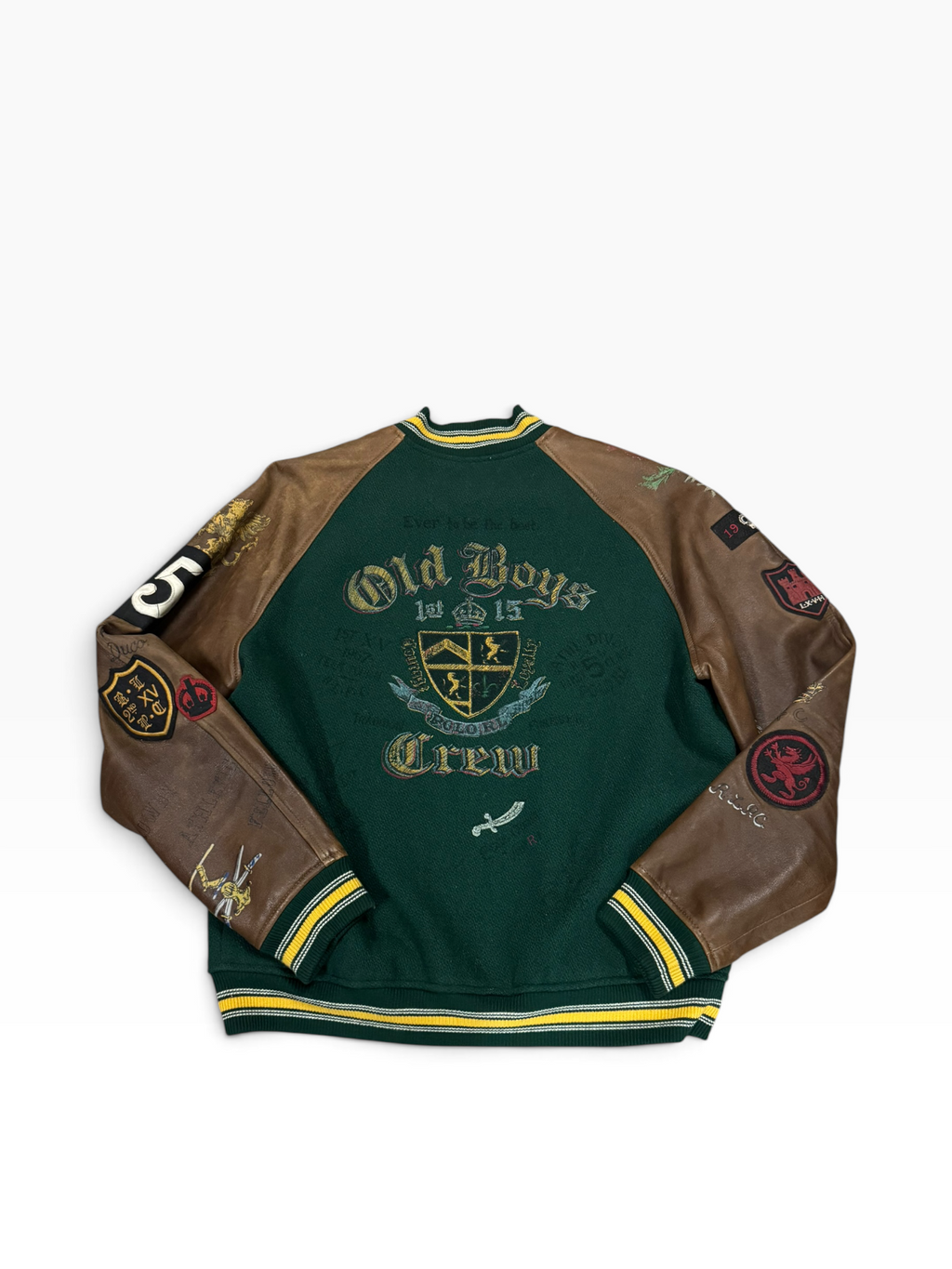 NWT Polo Ralph Lauren Leather Varsity Jacket