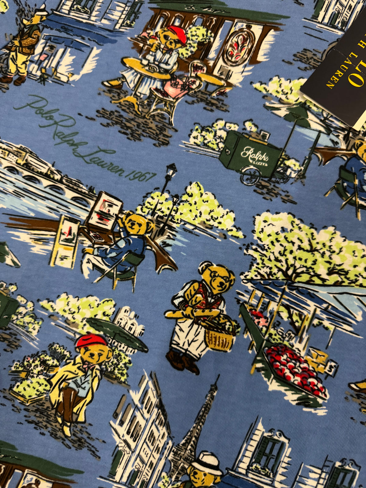 NWT Polo Ralph Lauren Bear Graphic Vacation Knit Tee