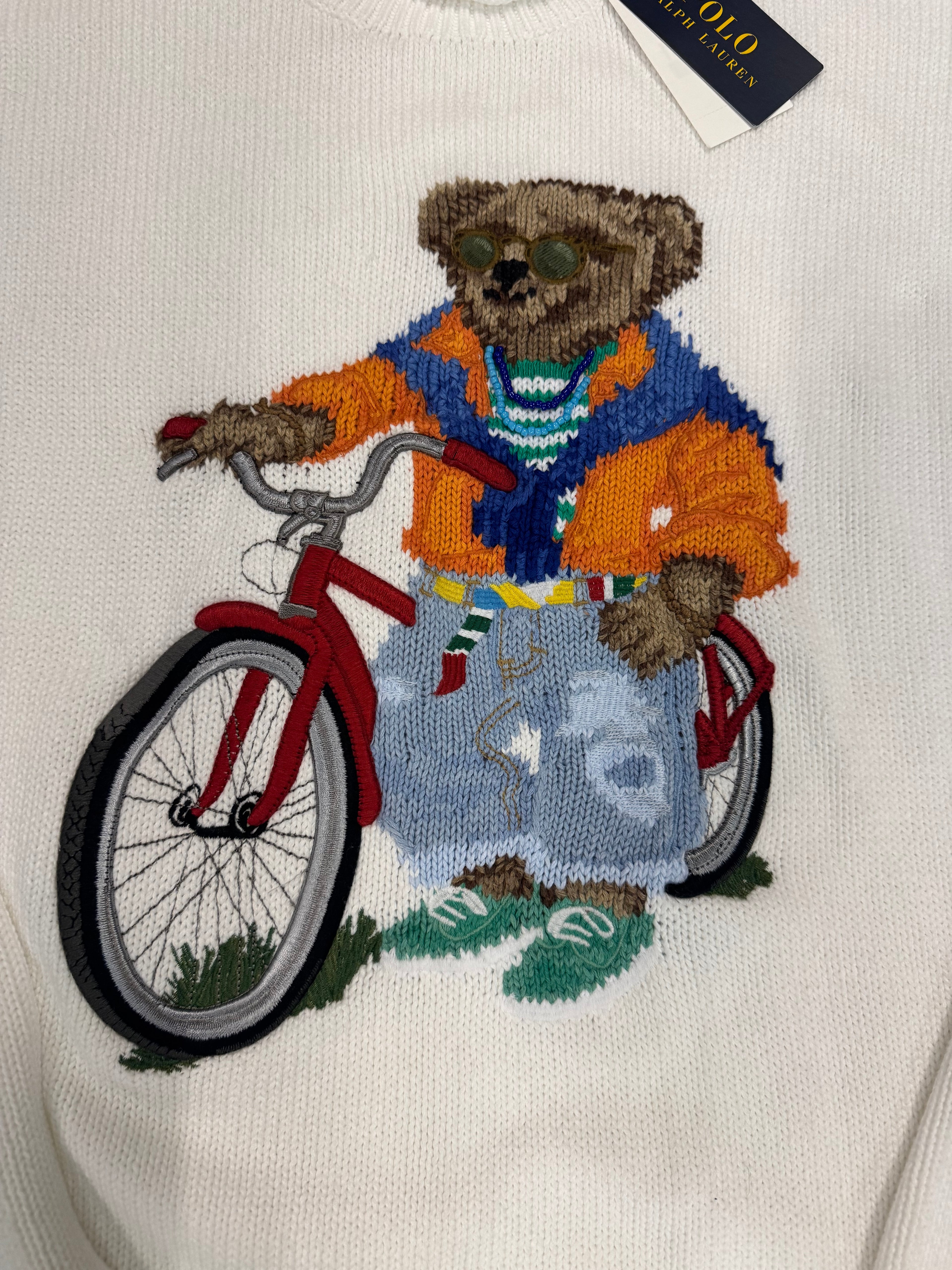NWT Polo Ralph Lauren Beachcruiser Bear Knit Sweater