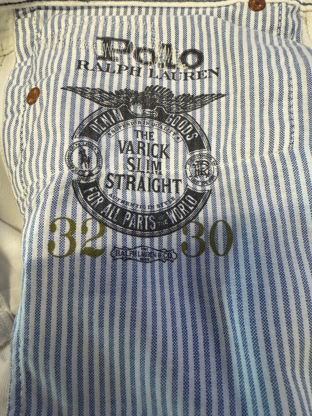 Polo Ralph Lauren Distressed Naval Denim Jeans