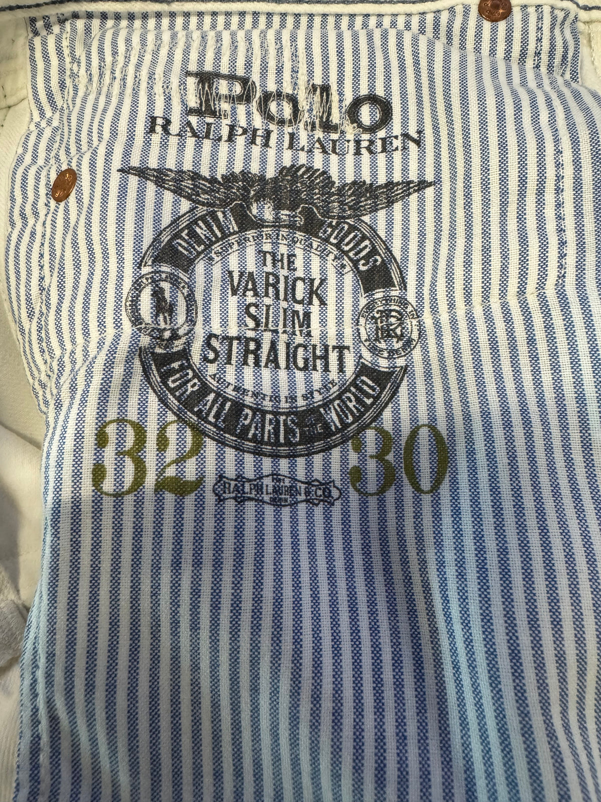 Polo Ralph Lauren Distressed Naval Denim Jeans