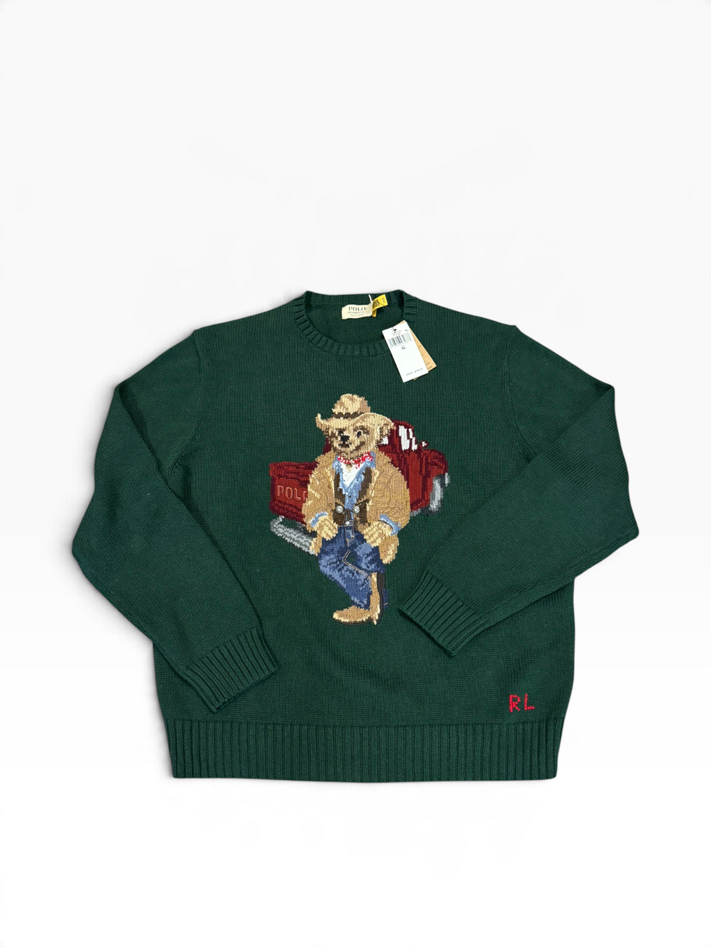 NWT Polo Ralph Lauren Cowboy Bear Sweater