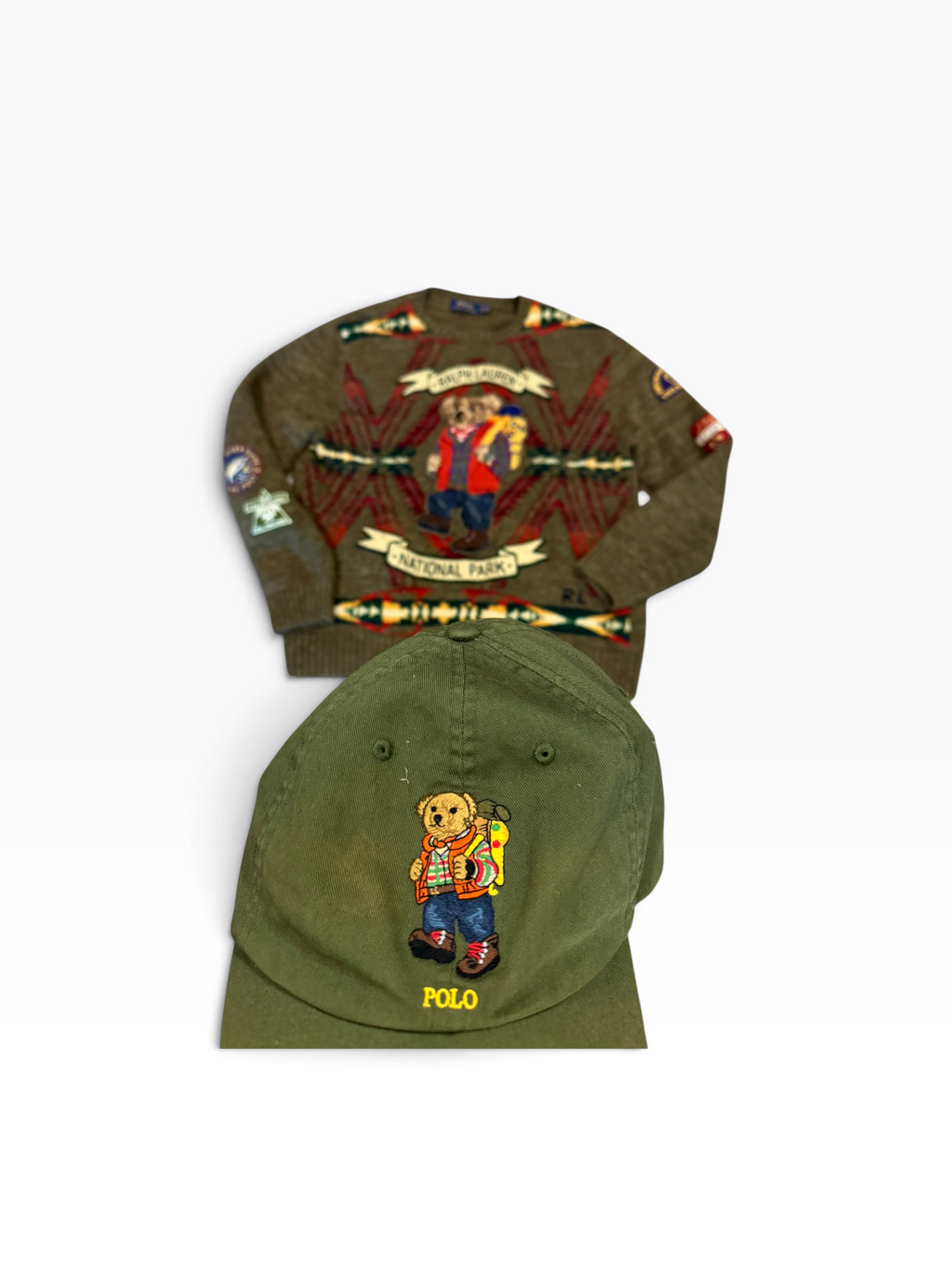 Polo Ralph Lauren Native Sportsman Bear Knit Sweater