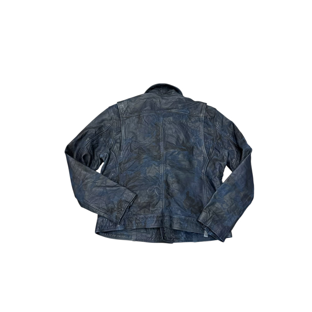 NWT Polo Ralph Lauren Camo Leather Motorcycle Jacket
