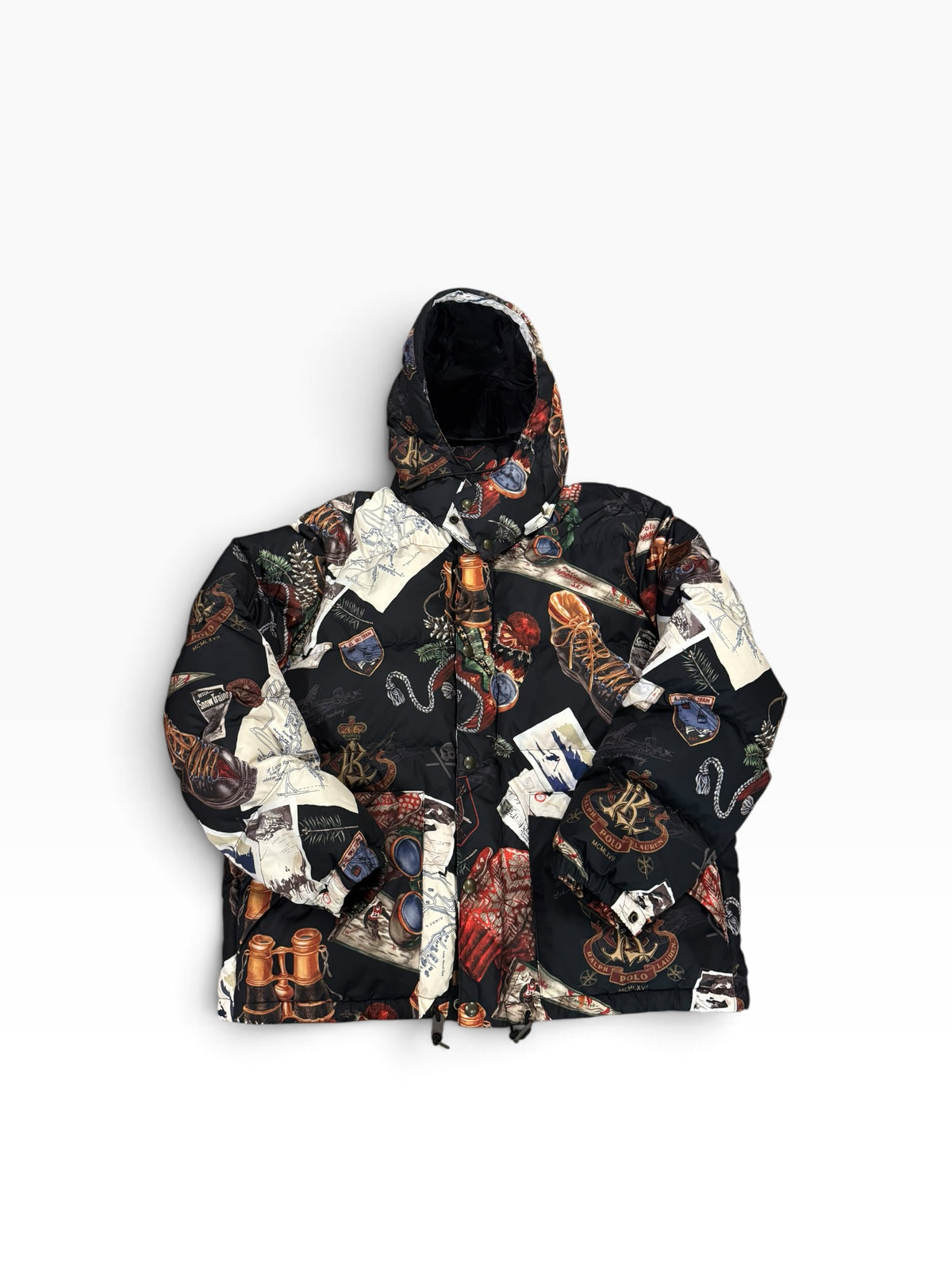 Polo Ralph Lauren Graphic Ski Boots Goose Down Coat